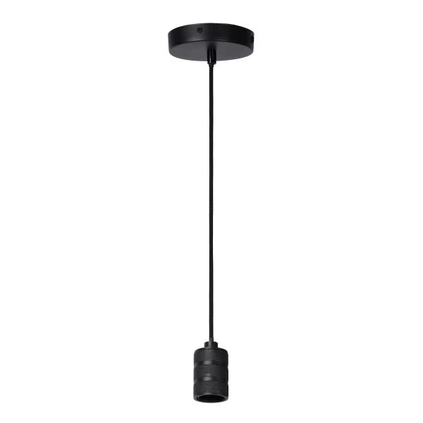 Lucide JOVA - Lámpara colgante - Ø 10 cm - 1xE27 - Negro - detalle 3